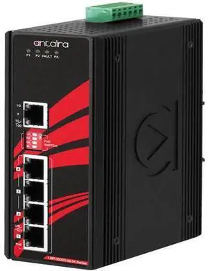 Antaira LNP-0500G-bt-24 - 5-Port Industrial Gigabit IEEE 802.3bt PoE++ Unmanaged Ethernet Switch, w/4*10/100/1000Tx (90W/Port) a