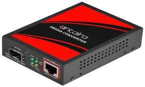 Antaira FCU-2805P-SFP 10/100/1000TX To SFP (Mini-GBIC) Media Converter w/ IEEE 802.3at PoE+ Injector Port
