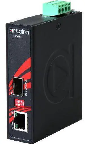 Antaira IMC-C1000-SFP - Compact Industrial Gigabit Ethernet Media Converter, with 10/100/1000TX To 100/1000 SFP Socket