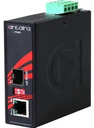 Antaira IMC-C1000-SFP-T - Compact Industrial Gigabit Ethernet Media Converter, with 10/100/1000TX To 100/1000 SFP Socket; EOT: -