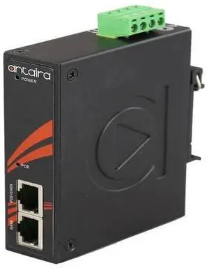 Antaira INJ-0200G-60-24-T - Industrial IEEE 802.3bt Gigabit Type 3 4PPoE Injector; EOT: -40C ~ 75C