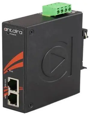 Antaira INJ-C200G-bt-T - Industrial Gigabit IEEE 802.3bt Type 4 4PPoE Injector; EOT: -40 Degree C ~ 75 Degree C