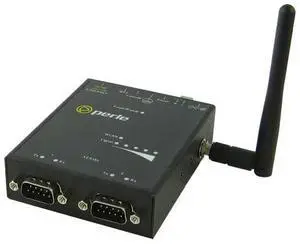 Perle 04031674 IOLAN SDG2 W Device Server: Wireless LAN (WiFi) client IEEE 802.11 a, b, g, n @ 2.4Ghz/5Ghz, 2 x DB9M connectors