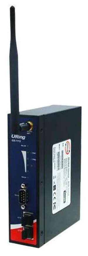 ORing IDS-1112 - Rugged 1x RS232 to 2x 10/100TX (RJ-45) or 1x802.11b/g (WLAN client) Device Server
