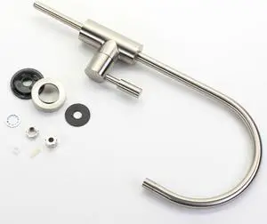 Hydronix LF-EC25-BN Modern Ceramic RO Reverse Osmosis or Filtered Water Faucet,  Brushed Nickel