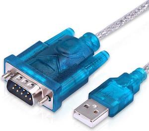 USB 2.0 to Serial RS-232 DB9 9Pin Adapter Converter Cable  USB TO RS232 SUPPORT