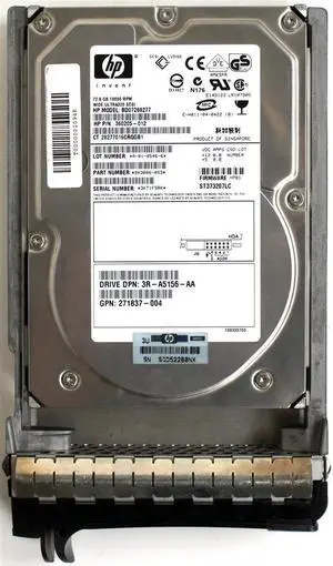 HP 271837-004 72.8Gb 10000Rpm 80Pin Ultra320 Scsi 3.5Inch Form Factor 1.0Inch Height Hot Pluggable Hard Disk