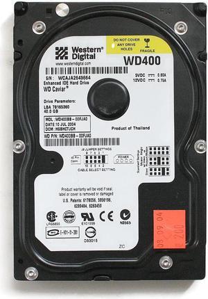 HDD, 40GB, WD400BB-00FJA0, 10JUL2004, DCM:HSBHCTJCH,(4077)