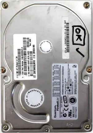 20.4GB AT FIREBALL lct20 QML20000LD-A SG-041RRT 204531-001 LD20A011 20.4GB AT FIREBALL lct20 QML20000LD-A SG-041RRT 204531-001 LD20A011