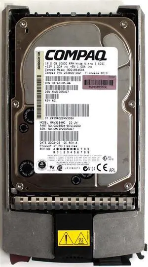 HP 233806-002 18.2Gb 10000Rpm 80Pin Ultra160 Scsi Hot Swap 3.5Inch Hard Disk Drive With Tray