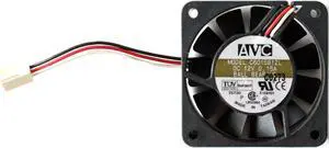 AVC F6015B12L (60x15mm) DC12V 0.15A BALL BEARING, 3-WIRE, FAN & HEATSINK