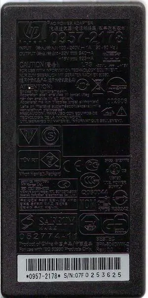 HP 0957-2178 AC POWER ADAPTER 32V 940mA 16V 625mA, 052774-11 HP 0957-2178 AC POWER ADAPTER 32V 940mA 16V 625mA, 052774-11
