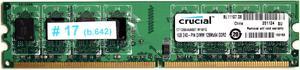 MEMORY 1GB 240-PIN DIMM 128MX64 DDR2 CT12864AA667.M16FG