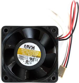 FAN, AVC C6025B12L DC 12V 0.12A BALL BEARING, 8005969, 3-WIRE, 60x25mm