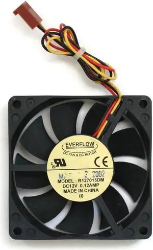 EVERFLOW DC FAN & DC MOTOR R127015DM DC12V 0.12A, 3-WIRE, 70x15mm