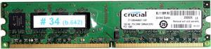 MEMORY 1GB 240P DIMM 128MX64 DDR2 PC2-5300 CT12864AA667.I16F