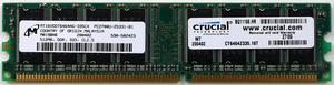 MEMORY MT16VDDT6464AG-335C4 PC2700U-25331-B1 512MB DDR 333 CL2.5, CT6464Z335.16T