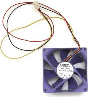 FOXCONN ZP DC BRUSHLESS FAN PV885DF1 DC12V 0.15A CS BEARING GC0421, 3-WIRE, 80x25mm