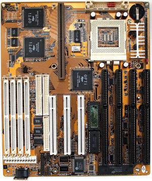 MB, rev 1.3a, (96-m16), Socket 7, 4 PCI, 3 ISA, 72pin SIMMs, 90-200MHz(No K6-2)
