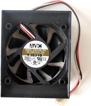 AVC F6015B12MY DC12V 0.15A BALL BEARING, 3-WIRE (ONLY FAN)
