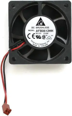 DELTA DC BRUSHLESS FAN EFB0612HA DC12V 0.18A, 2-WIRE, 60x10mm