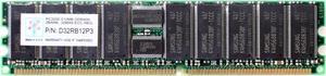 MEMORY PC3200 512MB DDR400 2BANK, 32MX8 ECC,REG. P/N: D32RB12P3