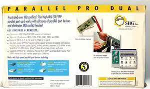 SIIG JJ-A21E12 Parallel Pro Dual Parallel Adapter ISA