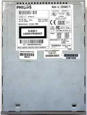 CD-ROM DRIVE,CDD4401/71,Grey;Compaq 147289-817,120893-001