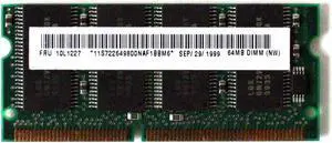 LAPTOP MEMORY, 64MB RAM FOR IBM THINKPAD 390 LAPTOP 10L1227, GMM2649228CTG-10KI
