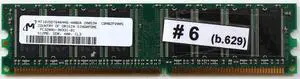 MEMORY MT16VDDT6464AG-40BG4 PC3200U-30331-B1 512MB, DDR, 400, CL3