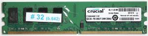 MEMORY 2GB 240P UNBUFF DIMM 256MX64 CT25664AA667.S16F