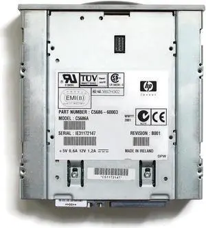 TAPE DRIVE,HP SURESTORE DAT 40 DDS-4,C5686-60003 REV.B001,3901,68PIN