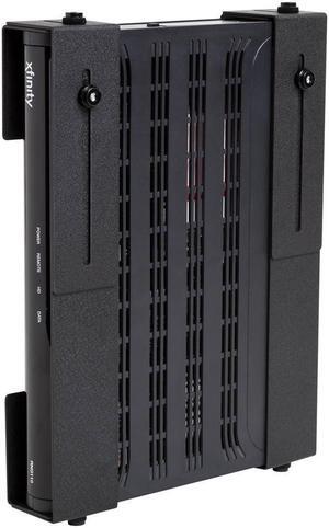 HIDEit Uni-M Mount - Patented Adjustable Medium Sized Device Wall Mount for Cable Boxes - Made in the USA