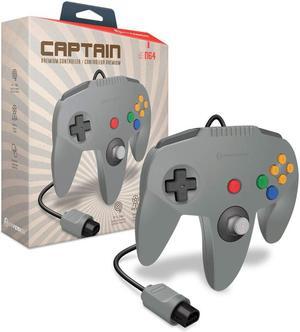Hyperkin Nintendo 64 "Captain" Premium Controller For N64 - Gray