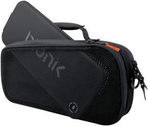 Bionik Power Commuter High Quality Carrying Case/Travel Bag with Removable 10,000 mAh Back-Up Battery Pack Included for Nintendo Switch, Switch Accessories, and USB C Mobile Devices