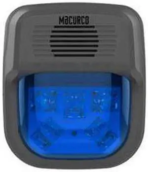MACURCO HS-B Horn Strobe Alarm,4-3/4" L,2" W,LED