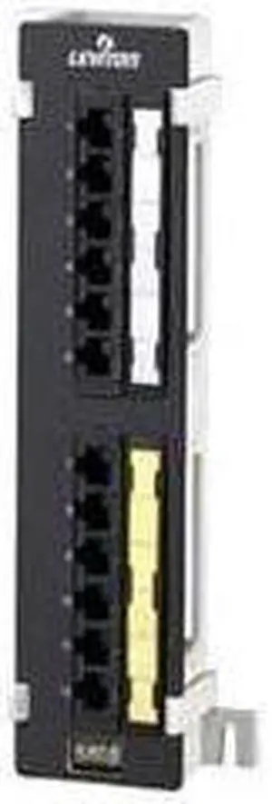 Leviton - 69586-U89 - Leviton eXtreme 12 Port Cat6 Network Patch Panel - 12 x RJ-45 - 12 Port(s) - 12 x RJ-45 - 12 x RJ-11 - 10 Wide - Rack-mountable