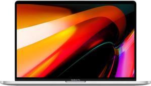 Refurbished Apple A Grade Macbook Pro 16inch Retina DG Silver Touch Bar 26Ghz 6Core i7 2019 MVVL2LLA 512GB SSD 16GB Memory 3072x1920 Display Mac OS Power Adapter Included