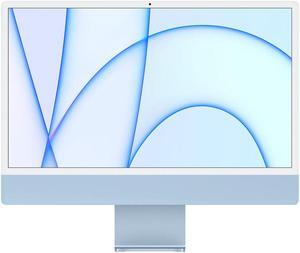 Apple A Grade Desktop Computer iMac 24-inch (Retina 4.5K 7GPU, Blue) 3.2GHZ 8-Core M1 (2021) MJV93LL/A 8 GB & 256 GB Flash HD 4480 x 2520 Display Dual Boot Mac OS/Win 10 Includes Keyboard and Mouse
