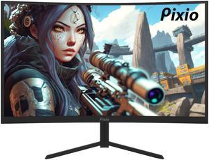 Pixio PXC243S 24 inch 165Hz (144Hz Supported) 1ms GTG Fast-VA FHD 1080p Adaptive Sync Esports 1500R Curved Gaming Monitor