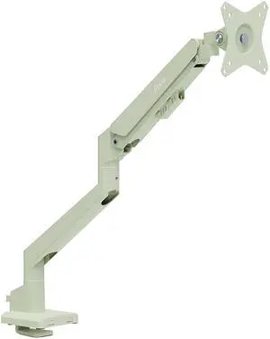 Pixio PS1S Wave Mint Single Monitor Arm Stand Desk Mount - Fits up to 32 inches Monitors and up to 19.8lbs. VESA Compatibility and Integrated Cable Management Mint