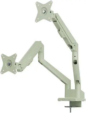 Pixio PS1D Wave Mint Dual Monitor Arm Stand Desk Mount - Fits up to 32 inch Monitors and up to 19.8lbs, VESA Compatibility and Integrated Cable Management Mint