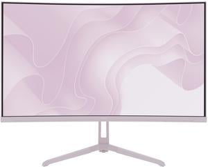 Pixio PXC248WAVE Pink 24 inch 200Hz Refresh Rate FHD 1080p Resolution 1500R Curve Fast VA Panel 1ms GTG Response Time Adaptive Sync HDR Curved Gaming Monitor Pink