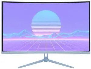 Pixio PXC278 Wave Blue 27 inch 180Hz Refresh Rate QHD 1440p Resolution 1650R Curved Fast VA Panel 1ms GTG Response Time Adaptive Sync HDR Curved Gaming Monitor Blue