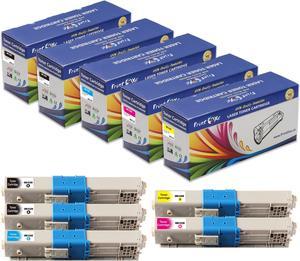 C330 Compatible Set plus Black of 5 Toner Cartridges for OKI C310 C330 C330dn C510 C530 C530dn MC361 MC362w MC562 MC362w MFP 362dn