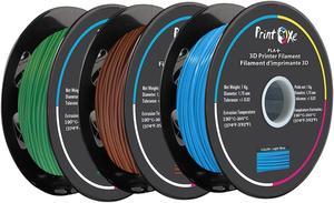 3D PLA+ / Pro PLA 3 Packs of Fruit Green / Brown / Light Blue Colours Filament for 3D Printers - 1.75 mm Diameter - 1 Kg Net on Spool (2.2 LBs) Dimensional Accuracy +/- 0.03 mm