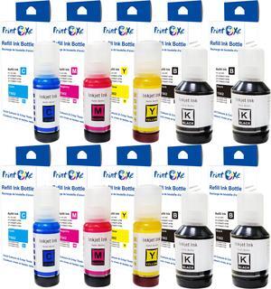 T502 Compatible 2 Sets plus 2 Black Ink Refill 10 Bottles 502 ; 4 Black T502120 (Pigment) | 2 Cyan T502220 | 2 MagentaT502320 | 2 Yellow T502420 For EcoTank Expression