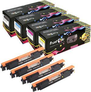130A Compatible Set of 4 Toners ; Black CF350A , Cyan CF351A , Yellow CF352A , & Magenta CF353A for HP Laser Jet Pro Color MFP M176 , M177 , M177fw