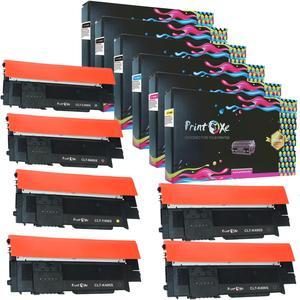CLT 406S Compatible 6 PK of Set + 2 BK Toners ; 3 Black , Cyan , Magenta , Yellow) for Samsung CLP-365 CLP-365W CLX-3305FW and Xpress C410W and C460FW