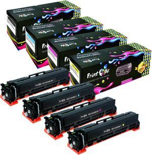 With Chips 206X Compatible Set - 4 Toner High Yield Cartridges of 206A | W2110X W2111X W2112X W2113X |for HP M255dw M255nw M255dn and MFP M282nw M283cdw M283fdn M283fdw